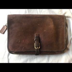 Vintage, Coach Original NYC Large Saddle Clutch